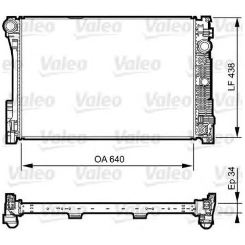 Valeo 735292  Radyatör Mercedes C180Cgı 08-14 C300 C300 4Matıc 11-14 C200Cdı 11-14 ürün görseli 1