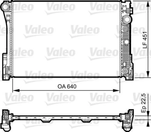 Valeo 735285  Radyatör C Class 1.8 Compressor 07- ürün görseli 1