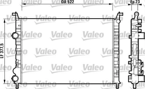 Valeo 732948  Su Radyatörü Palio Siena Albea 02- Strada ürün görseli 1