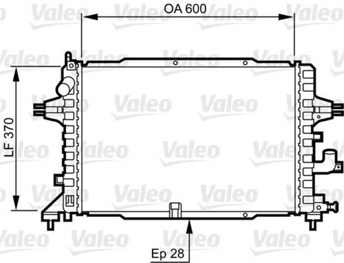 Valeo 734380  Su Radyatörü Astra H 04- 1.3 Cdtı 1.7 Cdtı 1.9 Cdtı Zafira B 04- 1.7 Cdtı 1.9 Cdtı ürün görseli 1