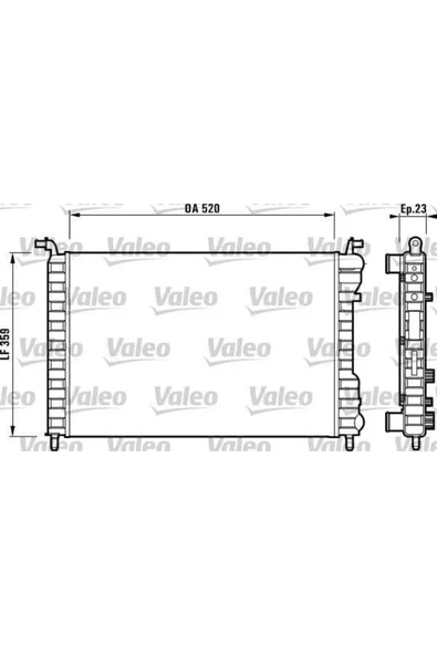 Valeo 732812  Su Radyatörü Palio Albea 1.2 1.4 ürün görseli 1