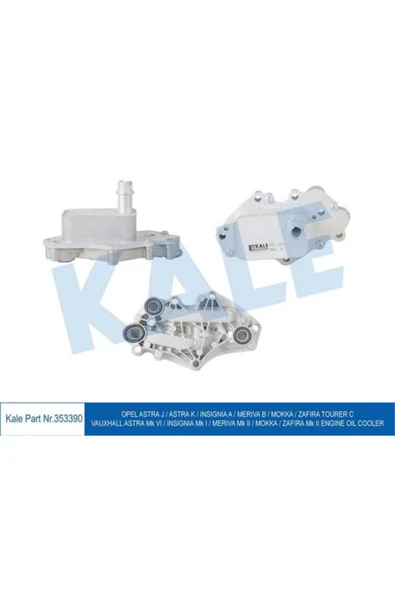 Kale 353390 YAĞ SOĞUTUCU OPEL ASTRA J ASTRA K-INSIGNIA A MERIVA B MOKKA-ZAFIR ürün görseli 1