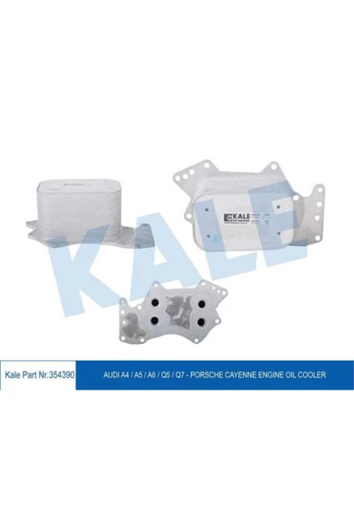 Kale 354390  YAĞ SOĞUTUCU A4 A5 A6 Q5 Q7 CAYENNE 2.7 3.0 TDI 04-15 ürün görseli 1
