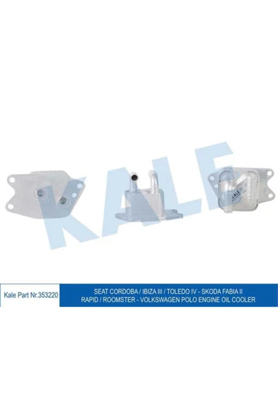 Kale 353220  YAĞ SOĞUTUCU SEAT CORDOBA IBIZA III TOLEDO IV SKODA F ürün görseli 1