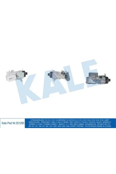 Kale 351290  YAĞ SOĞUTUCU PART-BERL-FIESTA VI FOCUS CONNECT C2 C3 ürün görseli 1