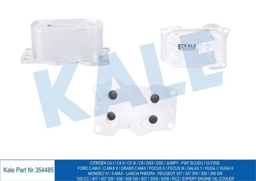 Kale 354485  Yağ Soğutucu Kartus P307 3008 Expert Iıı Jumpy Iıı Rcz 308 P607 508 P807 5008 P407 C5 Iı C4 C3 9m5q6l625ab ürün görseli 1