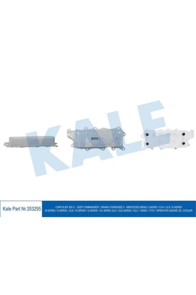 Kale 353255  YAĞ SOĞUTUCU CHRYSLER 300 C 3.0 CRD 04- JEEP COMMANDE ürün görseli 1