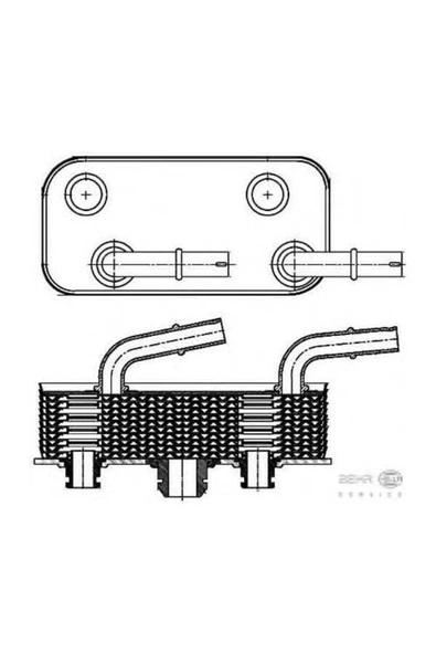 Mahle CLC180000S Clc180000s Şanzıman Yağ Soğutucu (200×80×95) E46 E83 E85 M43 B16 (164e3) (eno:8mo376790791) ürün görseli 1
