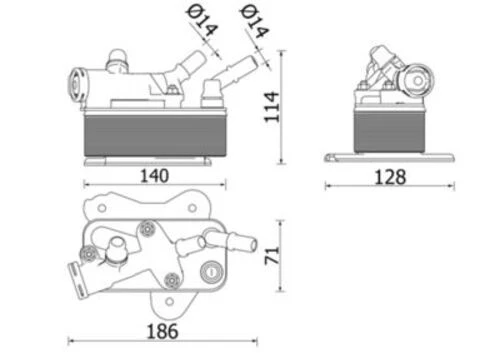 Mahle CLC225000P -knecht-behr Clc225000p Şanzıman Yağ Soğutucu Bmw E90 E91 E92 E93 F10 F11 N57 Premium Line 17217800408 ürün görseli 1