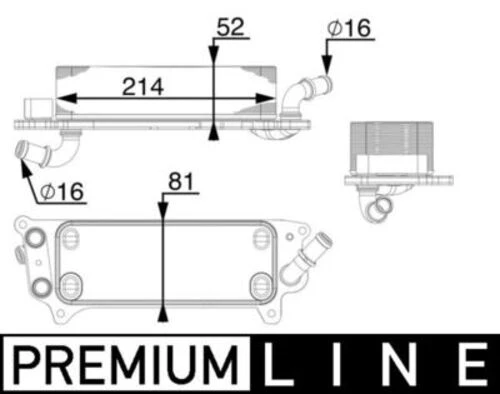 Mahle CLC77000P -knecht-behr Clc77000p Yağ Soğutucusu Audi A6-a7 Bm 1.8-2.0-3.0 Tfsı-tdı-quattro 2011 4g0317021t ürün görseli 1
