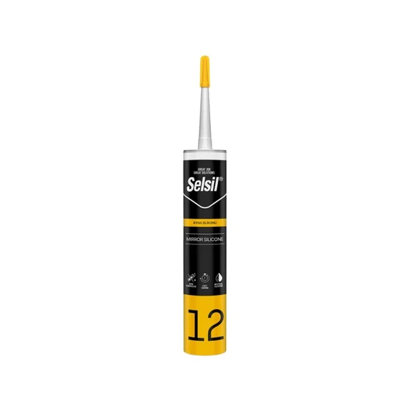 Selsil Ayna Silikonu 280 Ml Şeffaf 2432 ürün görseli 1