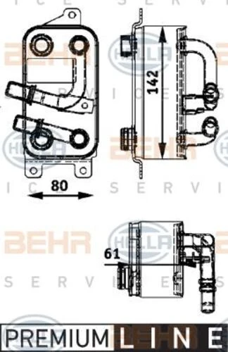 Mahle CLC43000P -knecht-behr Clc43000p Şanzıman Yağ Soğutucu Premium Line Bmw E60 E65 M53 7507974 ürün görseli 1
