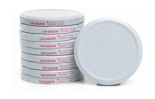Cam Kavanoz Kapağı 83 mm x 50 Adet ürün görseli 1