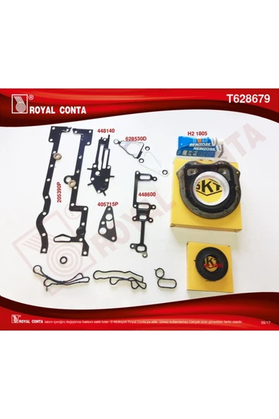 Royal T628679 X Alt Takım Conta Keçeli Transit 2.2 Tdci Euro5 Önden Çeker ürün görseli 1
