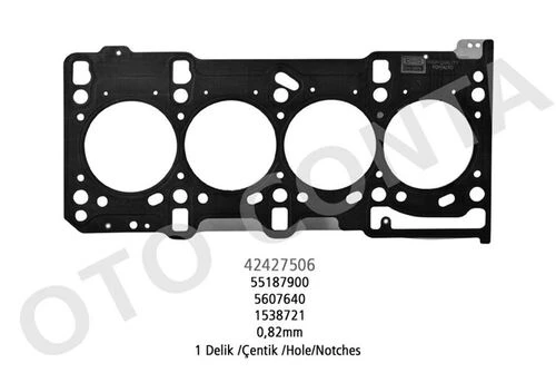 Otoconta 42427506 OTO CONTA  SİLİNDİR KAPAK CONTASI 1 DELİK PALIO ALBEA DOB ürün görseli 1