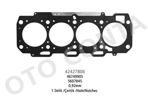 Otoconta 42427806 OTO CONTA  SİLİNDİR KAPAK CONTASI 1 DELİK DOBLO 1.9 JTD Ç ürün görseli 1