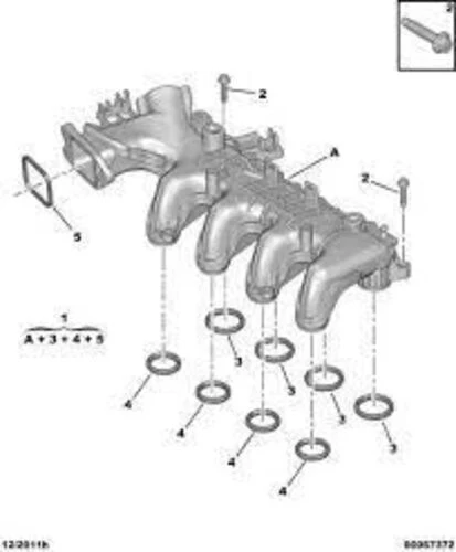 PSA 0348.S5 PEUGEOT 0 Manifold Contası Emme C4 ürün görseli 1