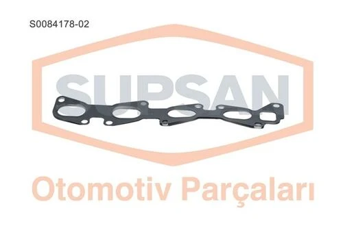 Supsan S0084178 -2 Manifold Contası Egzoz Paslanmaz Çelık Linea Brava Alfa 159 1.6 16V Mltıjet ürün görseli 1