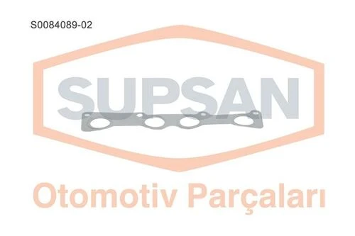 Supsan S0084089 -2 Manifold Contası Logan 1.4 8V K7J 1.6 8V K7M Eng 750 710 Paslanmaz Çelık ürün görseli 1