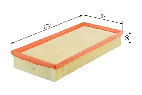 Bosch F026400036 Hava Filtresı 500 Albea Doblo Fiorino Idea Panda Punto / Ka 1.2 1.4 16V ürün görseli 1