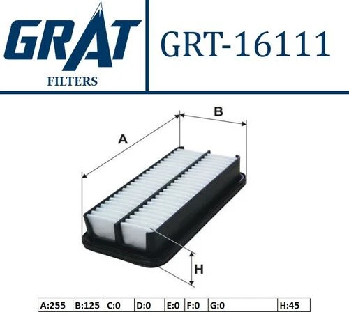 Grat 16111  Hava Filtresı Getz 02- ürün görseli 1