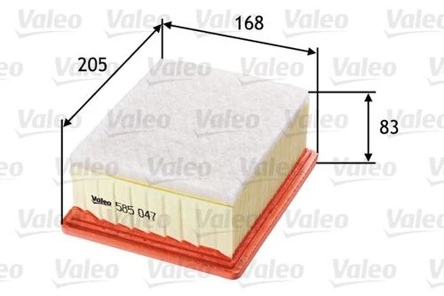 Valeo 585047  HAVA FİLTRESİ CITROEN BERLINGO I 1.9 D-PEUGEOT PARTN ürün görseli 1