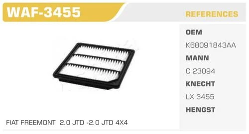 Winkel WAF Wınkel Waf-3455 Hava Filtresı Freemont 11- ürün görseli 1