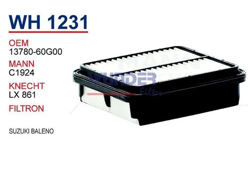 Wunder WH1231 Wh1231 Hava Filtresi - Suzuki Baleno 540129607 ürün görseli 1