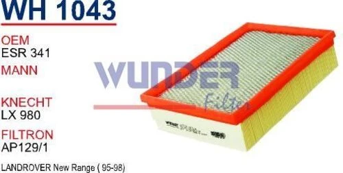Wunder WH1043 HAVA FİLTRESİ - LAND ROVER NEW RANGE ürün görseli 1