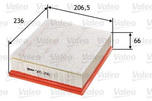 Valeo 585296  Hava Filtresi Ford Focus II 2.5 St-Volvo V50 2.4 ürün görseli 1