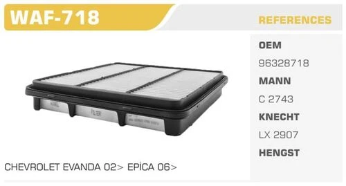 Winkel WAF -718  HAVA FİLTRESİ EPICA 06- EVANDA 05- 2.0 ürün görseli 1