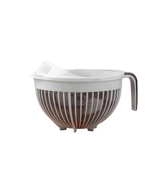 Qlüx İdeas Qmix Pirinç Süzgeci Fil Dişi 3000ml 22cm ürün görseli 1