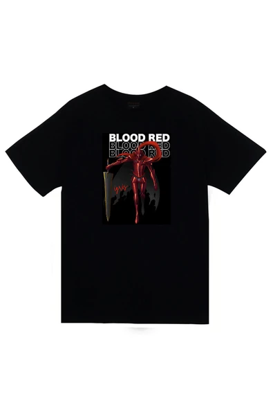 fame-stoned Solo Leveling İgris Anime Baskılı Unisex %100 Pamuk Siyah T-shirt ürün görseli 1