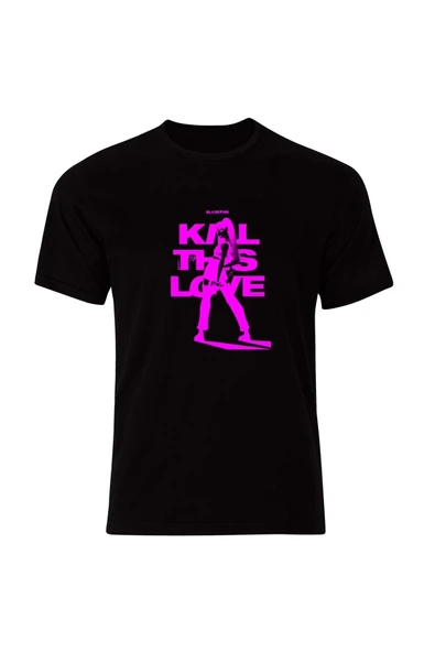 fame-stoned Blackpink ( K-pop , Black Pink ) Özel Tasarım Unisex %100 Pamuk Siyah T-shirt ürün görseli 1