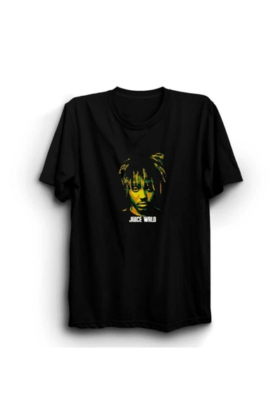fame-stoned Juice Wrld Baskılı Unisex %100 Pamuk T-shirt ürün görseli 1