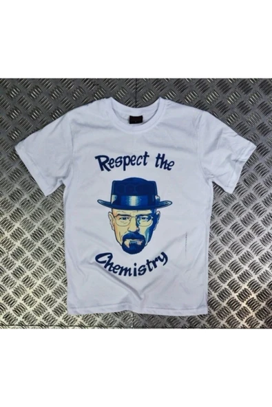 fame-stoned Breaking Bad Baskılı Unisex %100 Pamuk Beyaz T-shirt ürün görseli 1