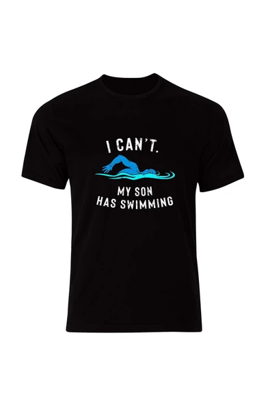 fame-stoned Yüzme Dalış Swimming Baskılı Unisex %100 Pamuk Siyah T-shirt ürün görseli 1