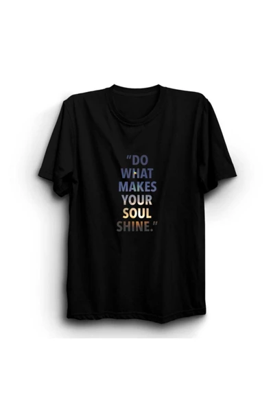 fame-stoned Do What Makes Your Soul Shine Baskılı Tshirt ürün görseli 1