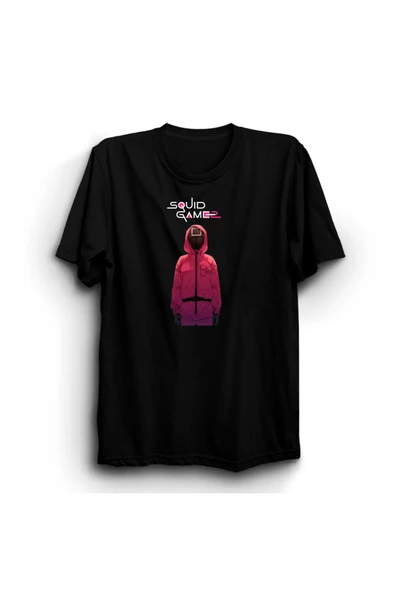 fame-stoned Squid Game 2, Baskılı, Unisex, Siyah %100 Pamuk T-shirt - Tarzını Oyunla Yansıt ürün görseli 1