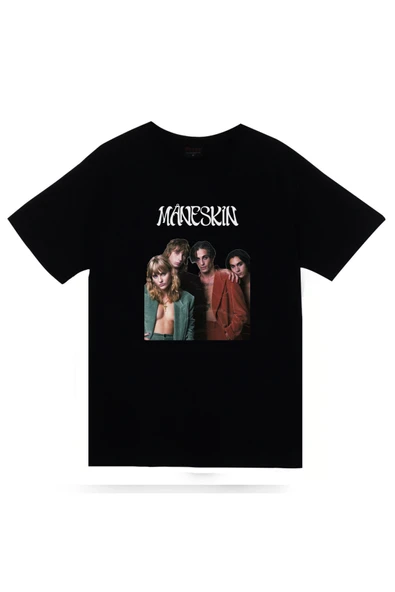fame-stoned Maneskin Baskılı Unisex %100 Pamuk T-shirt ürün görseli 1