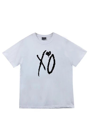 fame-stoned The Weeknd Starboy Baskılı Unisex %100 Pamuk Beyaz T-shirt ürün görseli 1