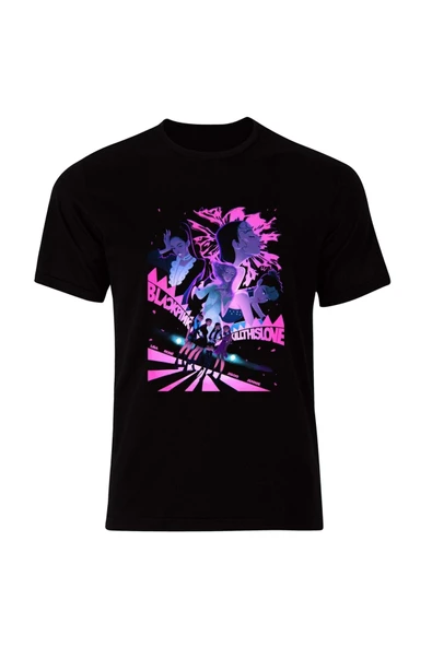 fame-stoned Blackpink ( K-pop , Black Pink ) Özel Tasarım Unisex %100 Pamuk Siyah T-shirt ürün görseli 1