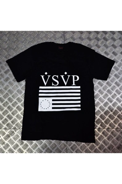 fame-stoned Asap Rocky Baskılı Unisex %100 Pamuk Siyah T-shirt ürün görseli 1