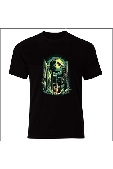 fame-stoned Mars Ve Astronot Baskılı Özel Tasarım Unısex Tshirt ürün görseli 1