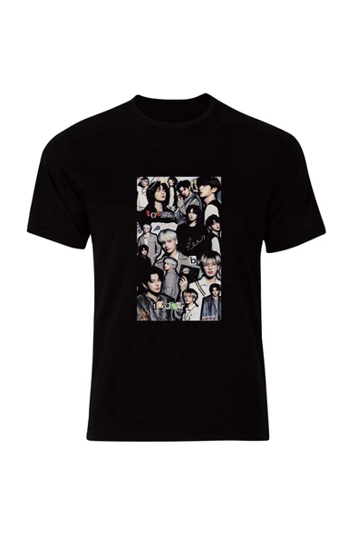 fame-stoned Txt Kpop Müzik Grubu Baskılı Unisex %100 Pamuk T-shirt (YEONJUN,SOOBİN,BEOMGYU,TAEHYUN,HUENİNG KAİ) ürün görseli 1