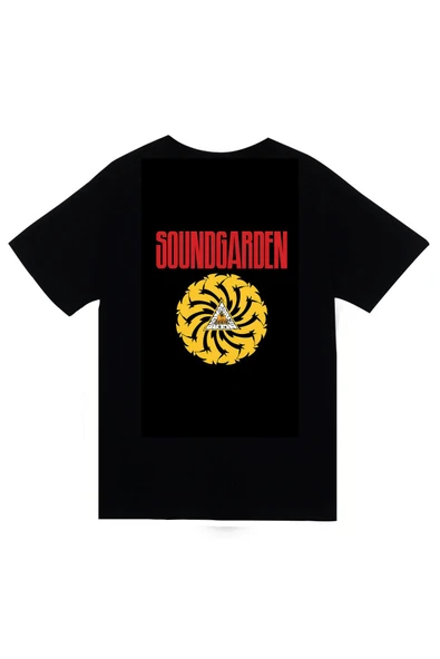 fame-stoned Soundgarden Müzik Grubu Baskılı Unisex %100 Pamuk Siyah T-shirt ürün görseli 1