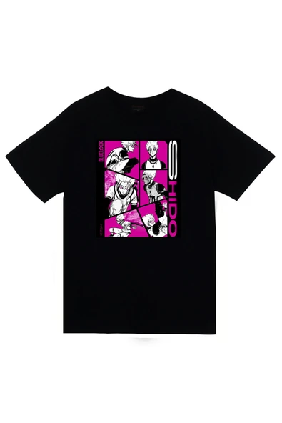fame-stoned Blue Lock, Shidou Ryusei Anime Baskılı Unisex %100 Pamuk Siyah T-shirt ürün görseli 1