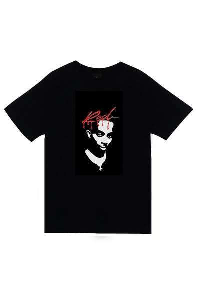 fame-stoned Playboi Carti Baskılı Unisex %100 Pamuk Siyah T-shirt ürün görseli 1