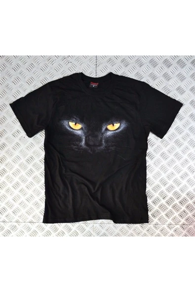 fame-stoned Kedi Baskılı T-shirt ürün görseli 1