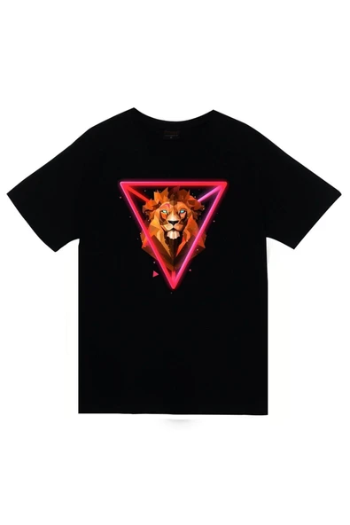 fame-stoned Aslan Baskılı T-shirt ürün görseli 1